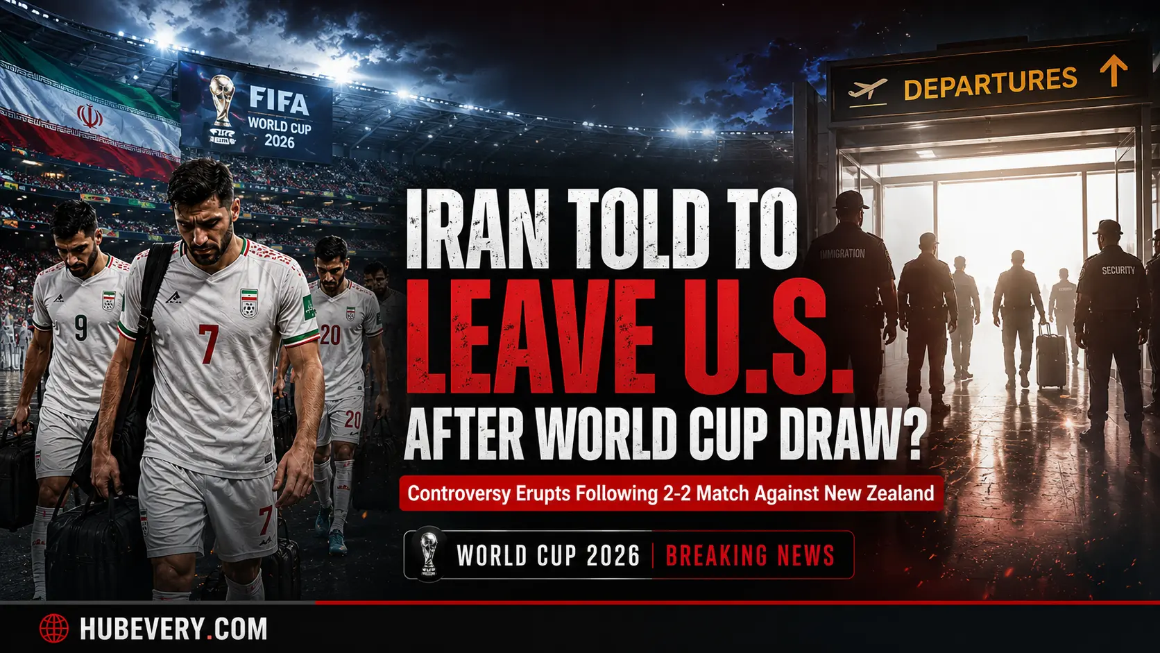 World Cup 2026: न्यूज़ीलैंड से ड्रॉ के बाद ईरान को अमेरिका छोड़ने का आदेश, आखिर क्या है पूरा मामला?